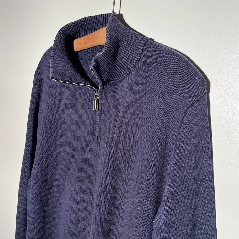 J. Crew Cotton/Cashmere Blend Knit Half Zip